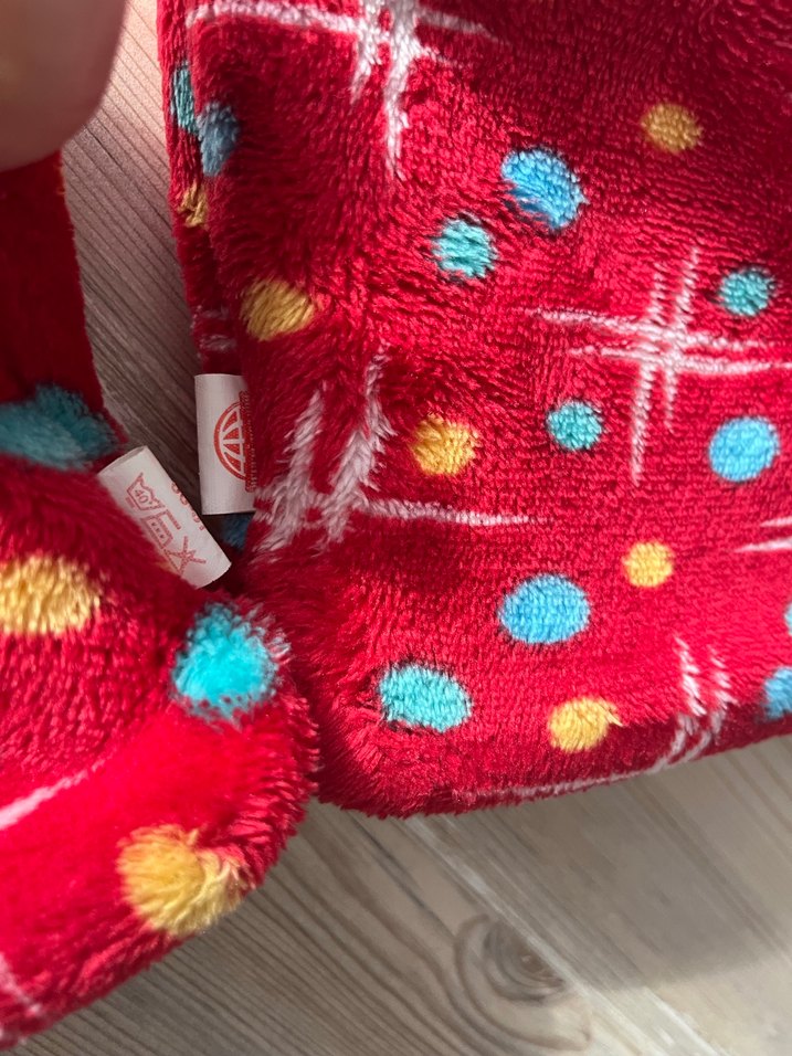 Kız Çocuk Kırmızı Renkli Desenli Sıcak Terlik - Görsel 5