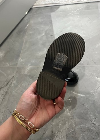 Zincir Detaylı Siyah çocuk loafer - Görsel 3