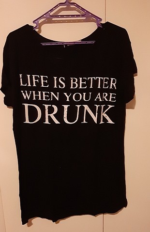 Sateen siyah tişört