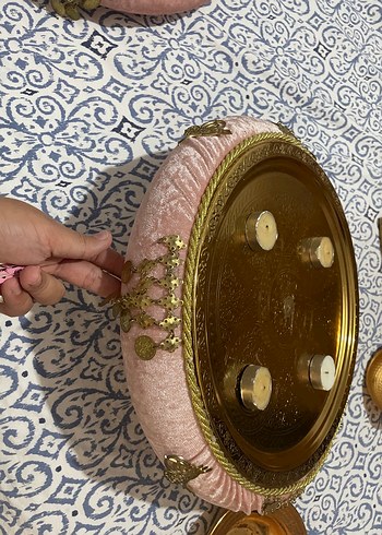 Beden pembe Renk Kına tepsisi