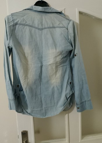 Drapeli Kolsuz Bej Kadın Gömlek - Görsel 5