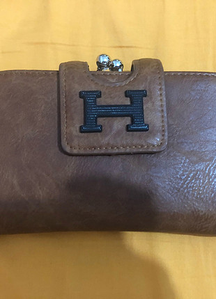 m Beden kahverengi Renk Hermes cüzdan
