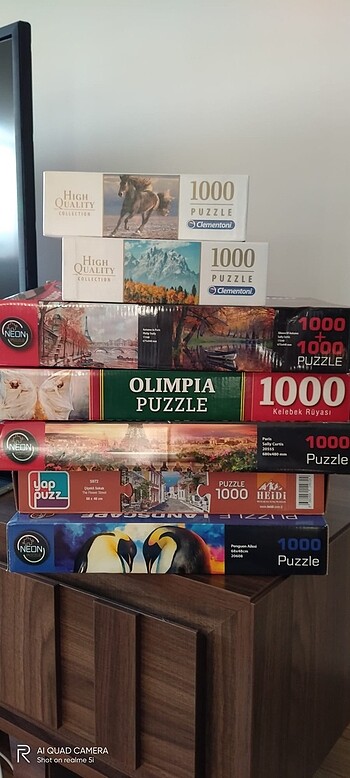Puzzle 1000 parça eksiksiz
