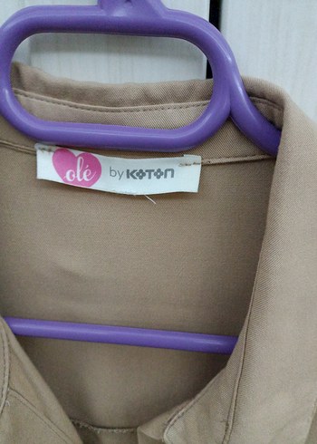 koton spor bağlama detaylı gömlek keten yazlık