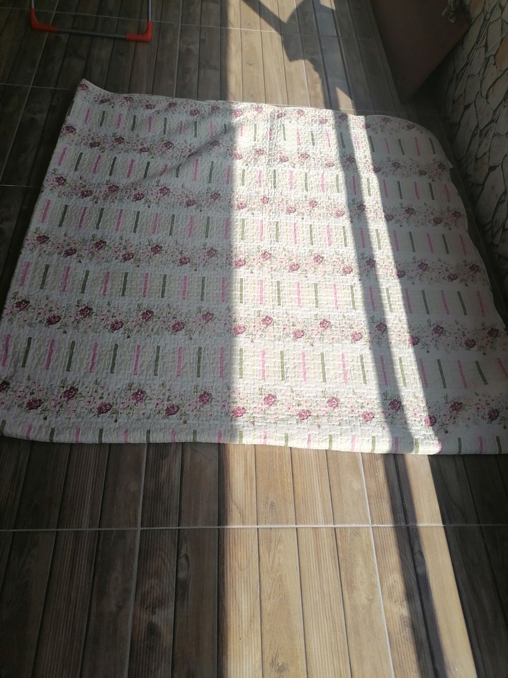 Çiçek baskılı yatak örtüsü çift kişilik - Görsel 2