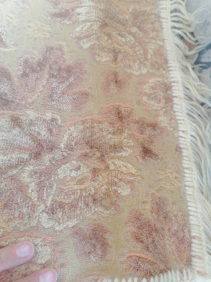 Antika Bej Bohem Tarzı Parlak Halı masa örtüsü - Görsel 3