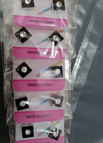 4 çift mıknatıslı küpe  - Görsel 2