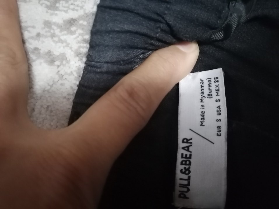 Pull&bear marka gri paçaları lastikli pantolon - Görsel 5