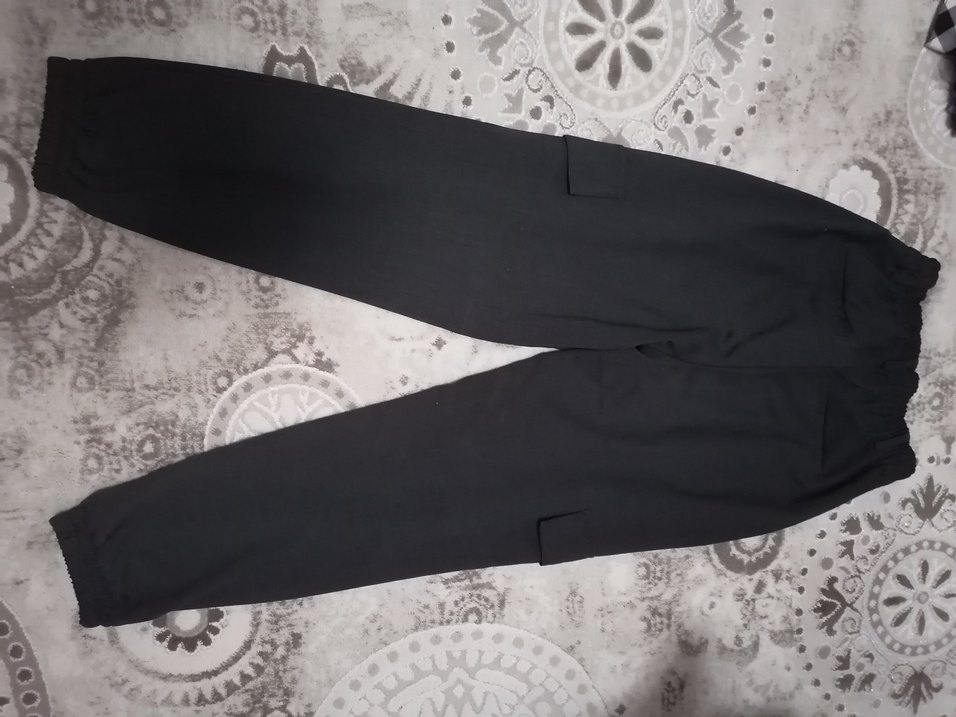 Pull&bear marka gri paçaları lastikli pantolon - Görsel 3