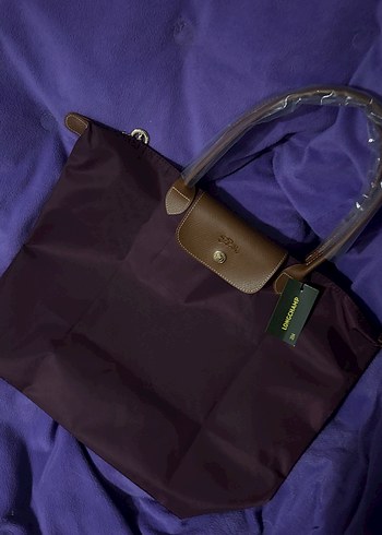 Longchamp Fermuarlı Mor Kadın Omuz Çantası - Görsel 2