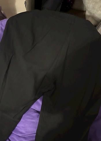 Kadın Siyah Kumaş Pantolon - Görsel 4