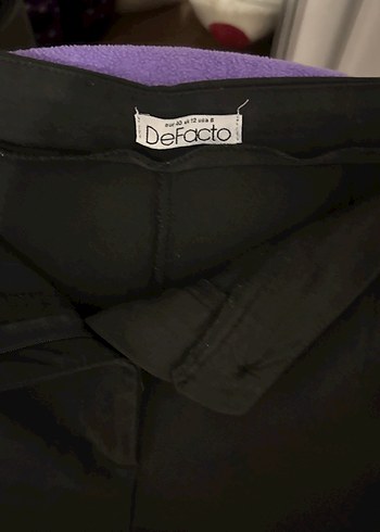 Kadın Siyah Kumaş Pantolon - Görsel 2