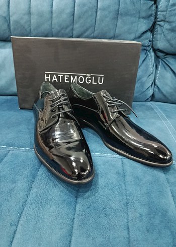 Hatemoglu Siyah Rugan Erkek Klasik Ayakkabı - Görsel 4