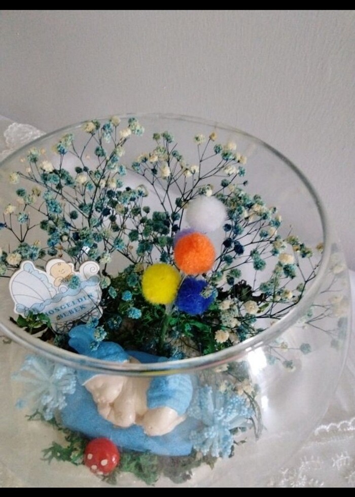 Doğum hediyesi terraryum - Görsel 3