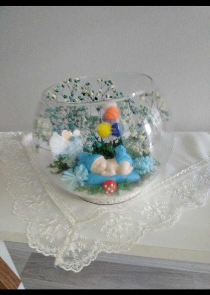 Doğum hediyesi terraryum - Görsel 4