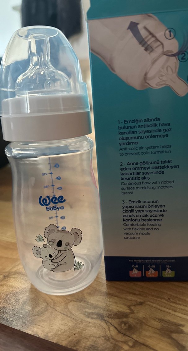 Wee Baby Geniş Ağızlı Bebek Biberonu 250 ml - Görsel 3