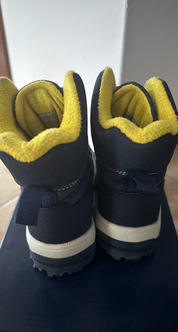 Erkek Çocuk Lacivert Baskılı Cırt Cırtlı Bot - Görsel 4