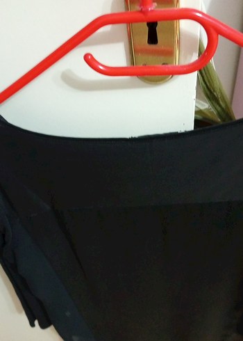 Siyah Kadın Uzun Kollu Salaş Bluz - Görsel 8