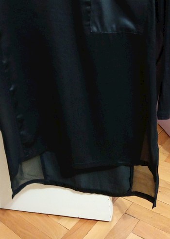 Siyah Kadın Uzun Kollu Salaş Bluz - Görsel 6