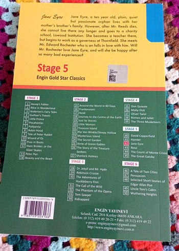 Jane Eyre Stage 5 Engin Gold Star Classic Kitap - Görsel 4