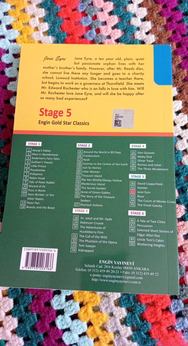 Jane Eyre Stage 5 Engin Gold Star Classic Kitap - Görsel 4
