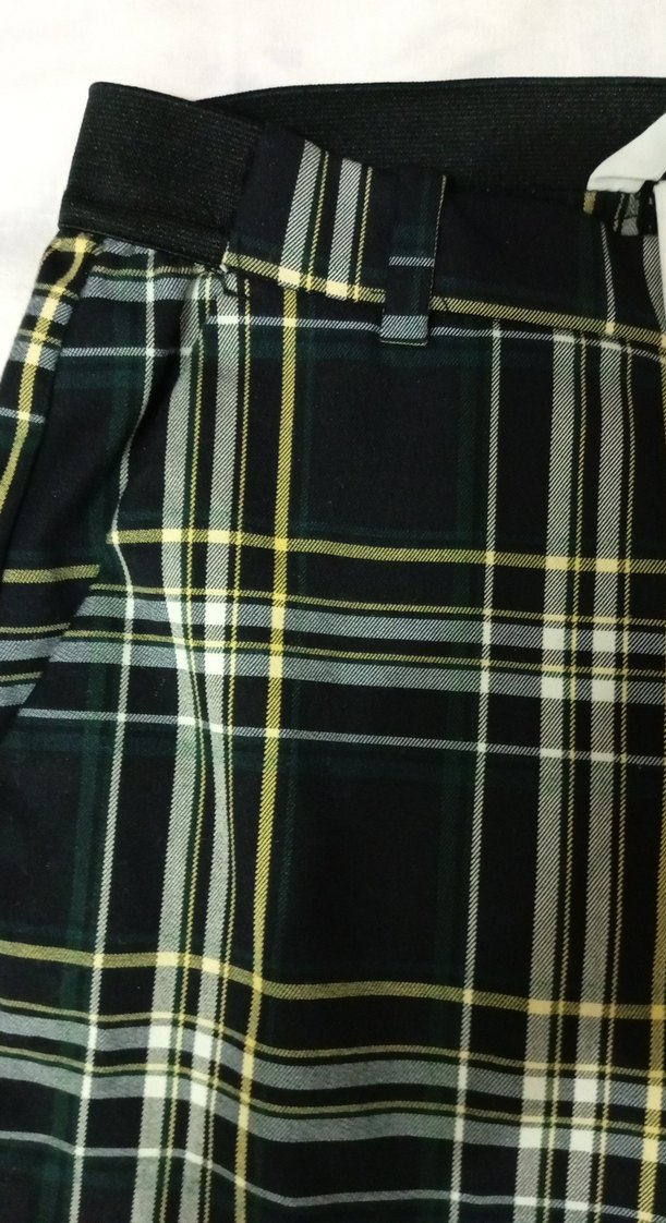 H&M Kadın Çok Renkli Kareli Kumaş Pantolon - Görsel 3