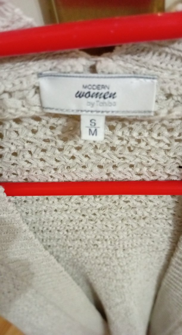 Gri Örgü Kadın Hırka, Midi Boy, Salaş - Görsel 2