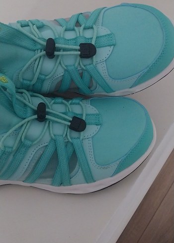 Kadın Turkuaz Spor Ayakkabı Wedge Topuklu - Görsel 8