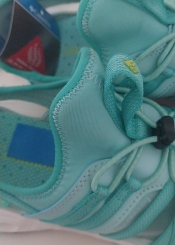 Kadın Turkuaz Spor Ayakkabı Wedge Topuklu - Görsel 5