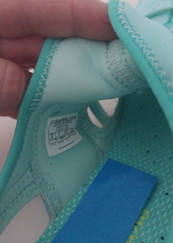 Kadın Turkuaz Spor Ayakkabı Wedge Topuklu - Görsel 4