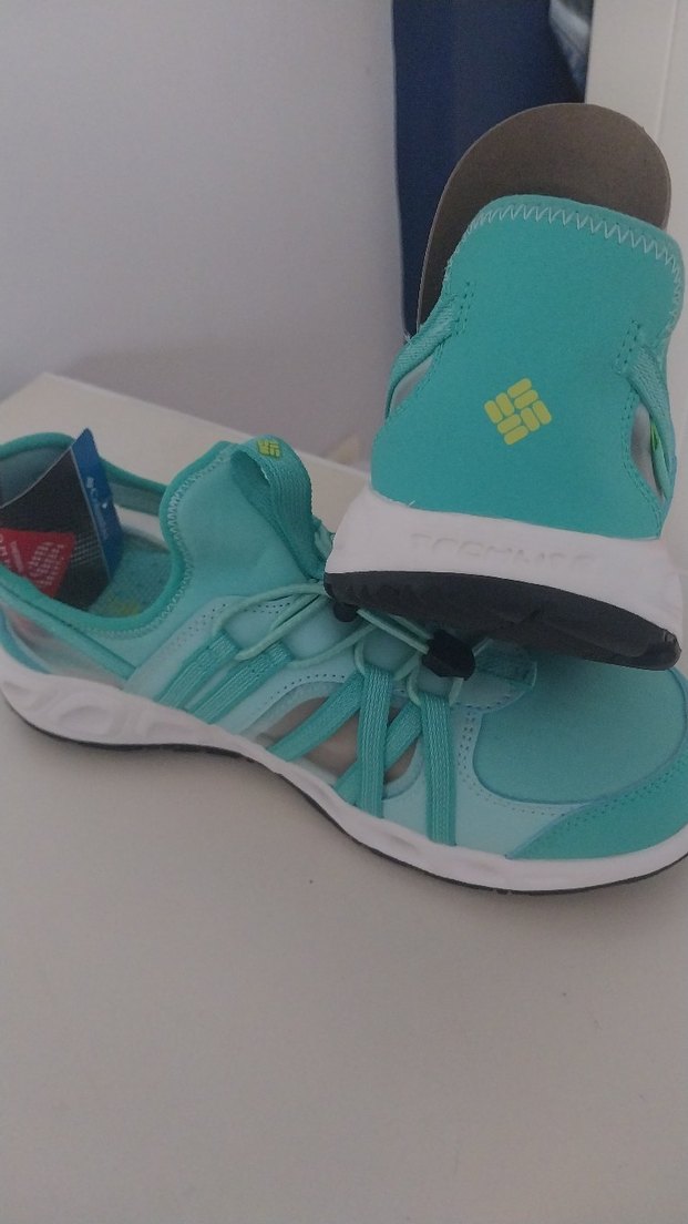 Kadın Turkuaz Spor Ayakkabı Wedge Topuklu - Görsel 3