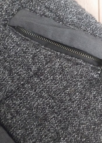 Düğmeli Gri  Yelek - Görsel 6