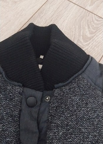 Düğmeli Gri  Yelek - Görsel 2