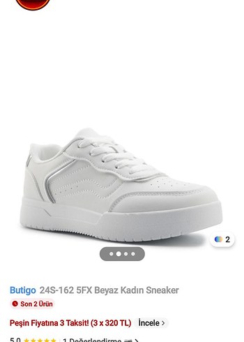 Beyaz Kürklü Kadın Spor Ayakkabı - Görsel 5