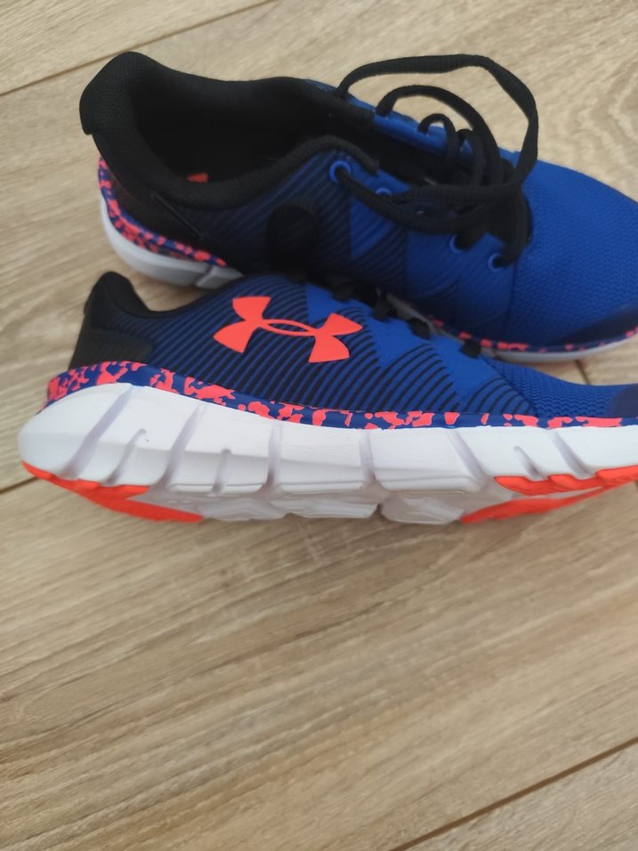 #erkek Çocuk ayakkabı 
Mavi Under Armour  Ayakkabısı Velcro - Görsel 5