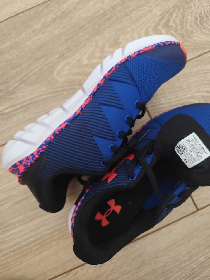 #erkek Çocuk ayakkabı 
Mavi Under Armour  Ayakkabısı Velcro - Görsel 3