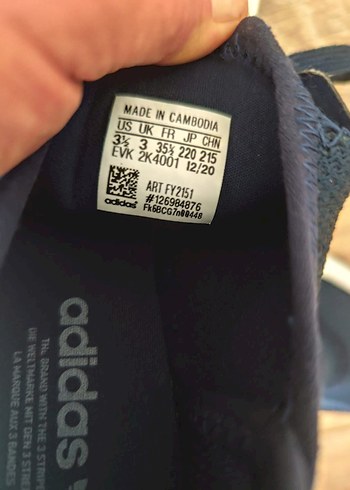 #erkek Çocuk ayakkabı 
Navy Adidas Bağcıklı  Spor Ayakkabı - Görsel 6