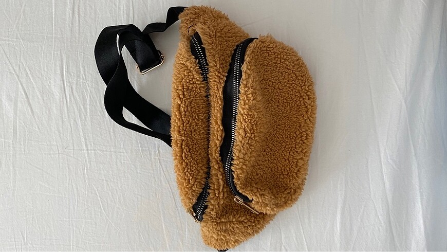 Peluş bel çantası