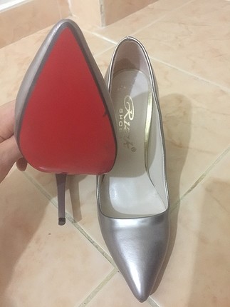 39 Beden gri Renk Stiletto