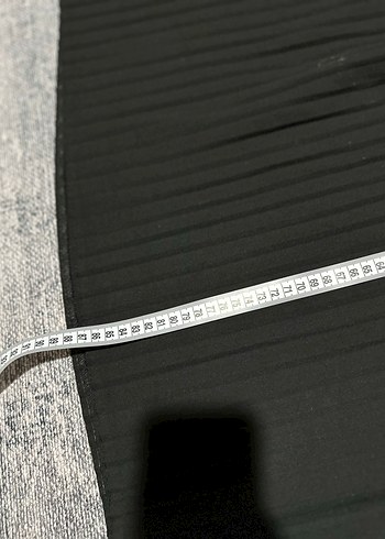 Kadın Siyah Pilili Uzun Etek - Görsel 2