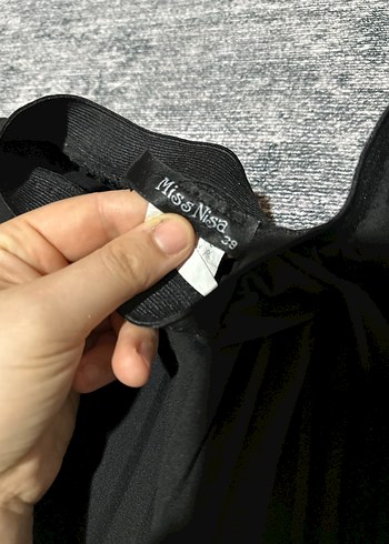 Kadın Siyah Pilili Uzun Etek - Görsel 4