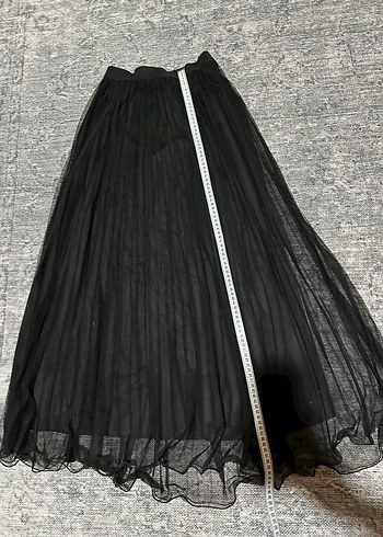 Siyah Piliseli Uzun etek - Görsel 2