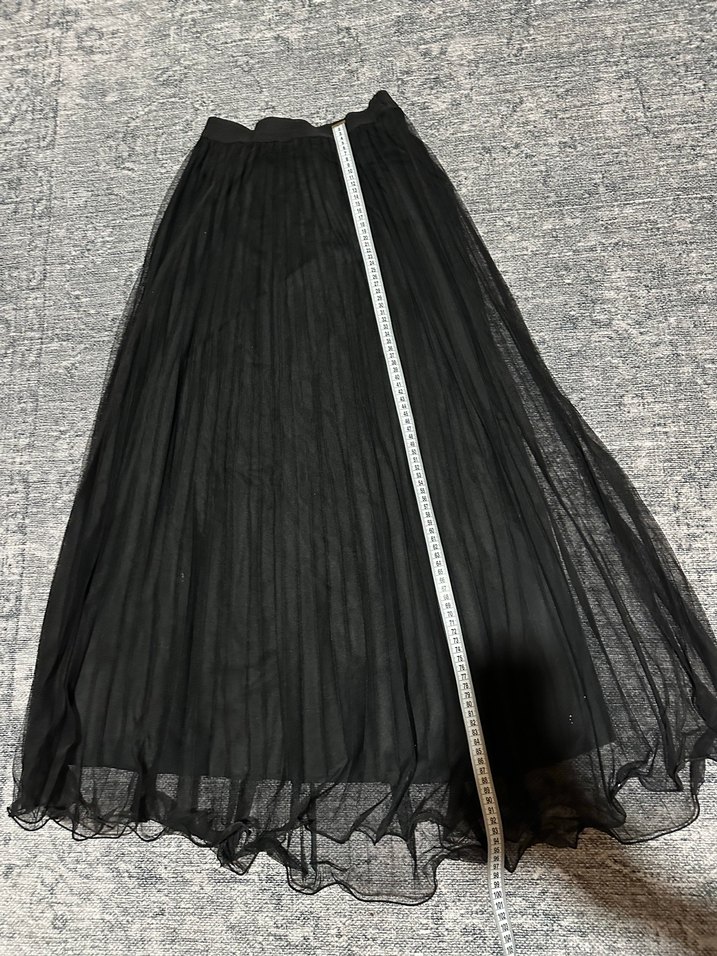 Siyah Piliseli Uzun etek - Görsel 2