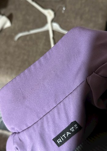 Mor renk kadın blazer ceket - Görsel 5
