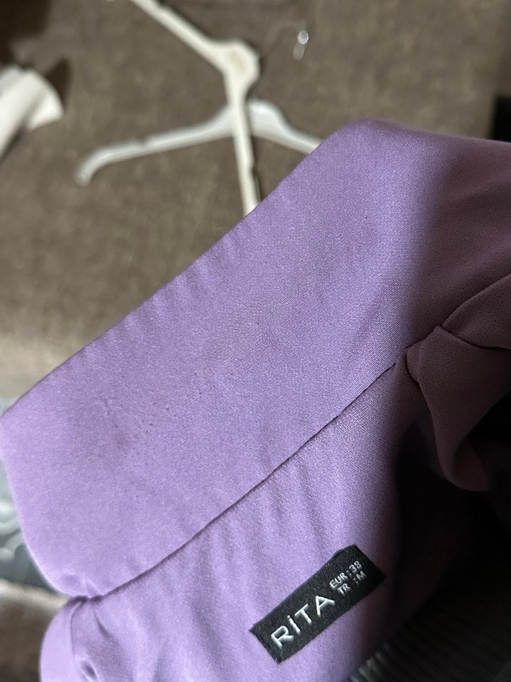 Mor renk kadın blazer ceket - Görsel 5