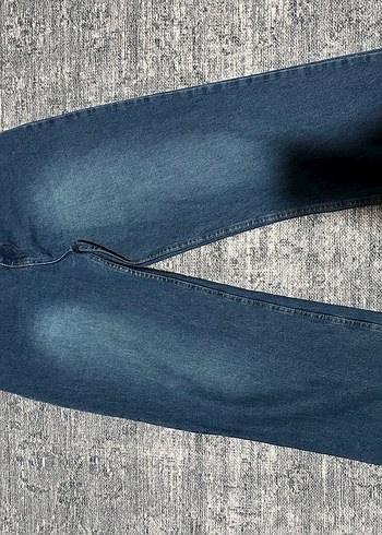 JNX Fermuarlı Gri Mavi Kadın Denim Pantolon - Görsel 3