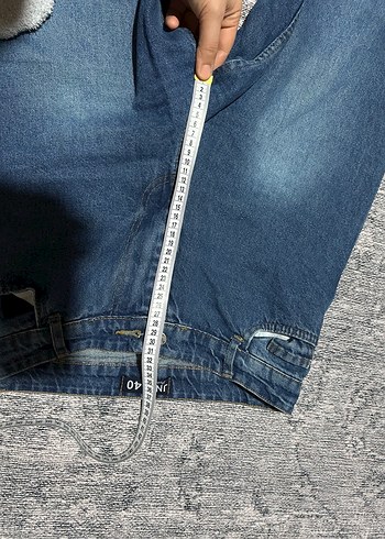 JNX Fermuarlı Gri Mavi Kadın Denim Pantolon - Görsel 4