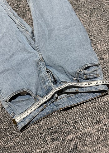 Açık kot bol paça - Görsel 3