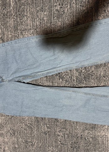 Açık kot bol paça - Görsel 2