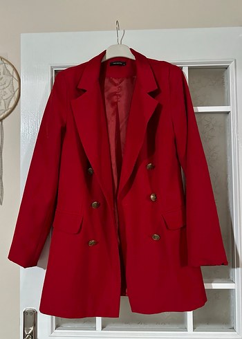 Milla 38 beden kırmızı blazer - Görsel 5